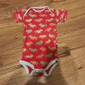Kickee Pants Infant Girl Fox One Piece Bodysuit Size 3-6 Months